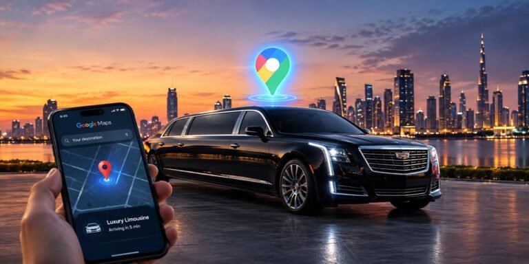 Limo company ranking on Google Maps for local SEO